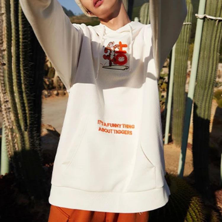 Li-Ning X Disney Tigger Collaboration Series Толстовка с принтом алфавита Топы унисекс — фото 3