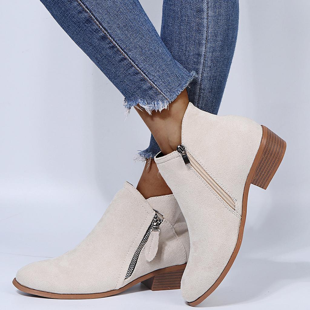 Women Ankle Boots 2025 Square Heel Platform Boots Women Sexy High Heels Shoes Winter Casual Boot Botas De Mujer Chaussure Femme