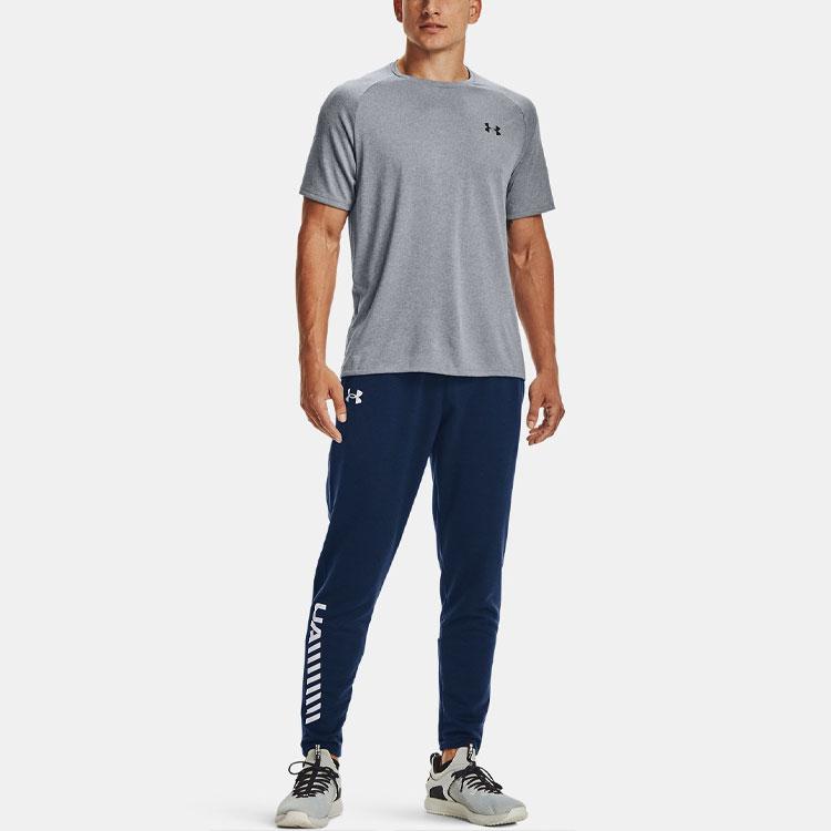 Under Armour Tech 2.0 Solid Logo Training Short Sleeve Tee Men Tops Light-Grey 1326413-036