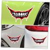 HAWILLOSCH 2 Sheets Bleeding Lips Stickers Vehicle Mouth Teeth Decoration Adhesive Car Mouth Decoration Vehicle Mouth Teeth Bike Helmet Decor