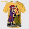 Moda Estiva Personaggio dei Cartoni Animati Stampa 3D T-shirt a Maniche Corte da Uomo Hip-hop Unisex Casual Girocollo T-shirt Top Streetwear