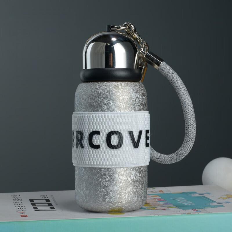 MRSIKEY Portable Titanium Insulated Mug with Handle