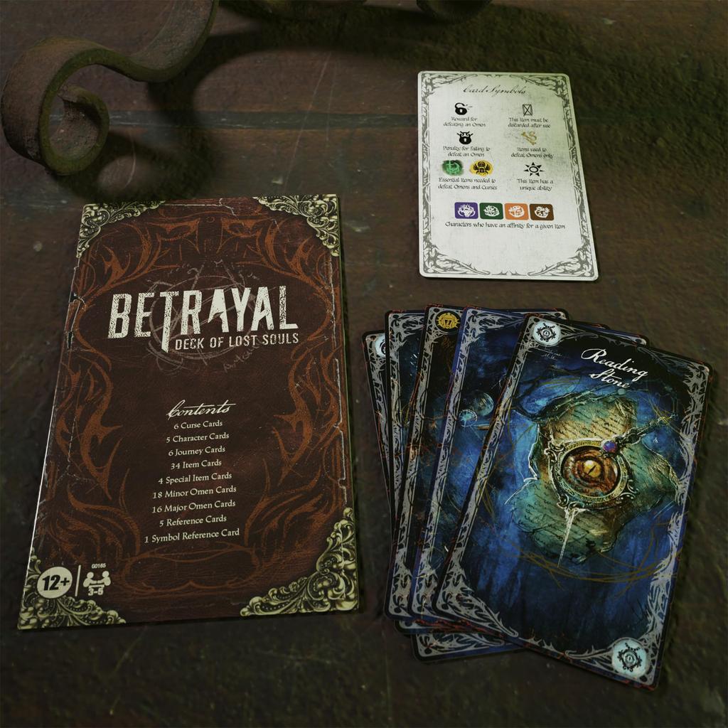 Betrayal of Lost Souls Deck Card Game Secret Game Ages Players Average 20 Minutes Cooperative Strategy Game Tarot-Inspired Role-Playing 12+ 3-5
