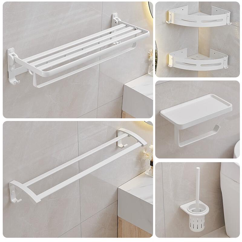 Cmaos Bathroom Towel Rack with Shelf