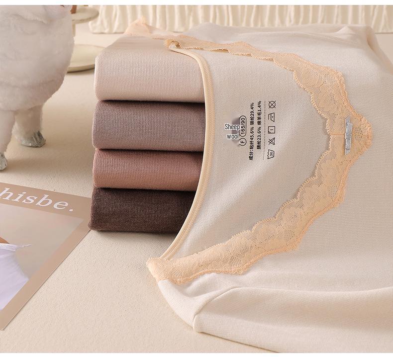 2025 Women's Seamless V-neck Body Shaping Thermal Underwear Set for Autumn/Winter