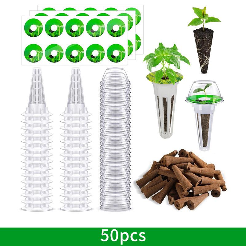 20/50PC Hydroponic Planter Grow Baskets Soilless Culture Seed Grow Cup Garden Accessories Plant Pot Hydroponics Growing System