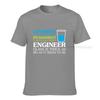 Funny Engineer Optimist Pessimist Glass Tshirt Hot Sale Unique T Shirt Cotton Unisexs Tops Shirt Normal