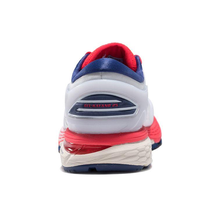 Asics Gel-Kayano 25 Low Top Fabric Durable Running Shoes Women Sneakers White Red 1012A032-100