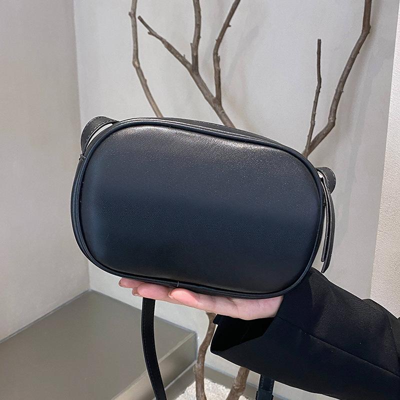 

Нишевый дизайн кожаная новая женская сумка новая первого слоя коровья кожа ретро плечо маленькая косметичка маленькая круглая сумка