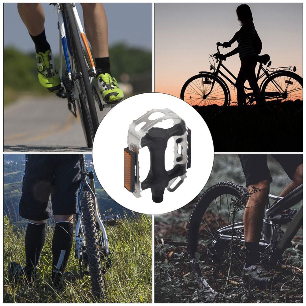 1 Pair Anti Skid Cycling Pedals Black Mountain Bike Pedals Durable Bike Pedals Bicycle Accessories