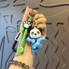 Kung Fu Panda Soft Rubber Keychain - Cute Schoolbag Ornament for Men & Women