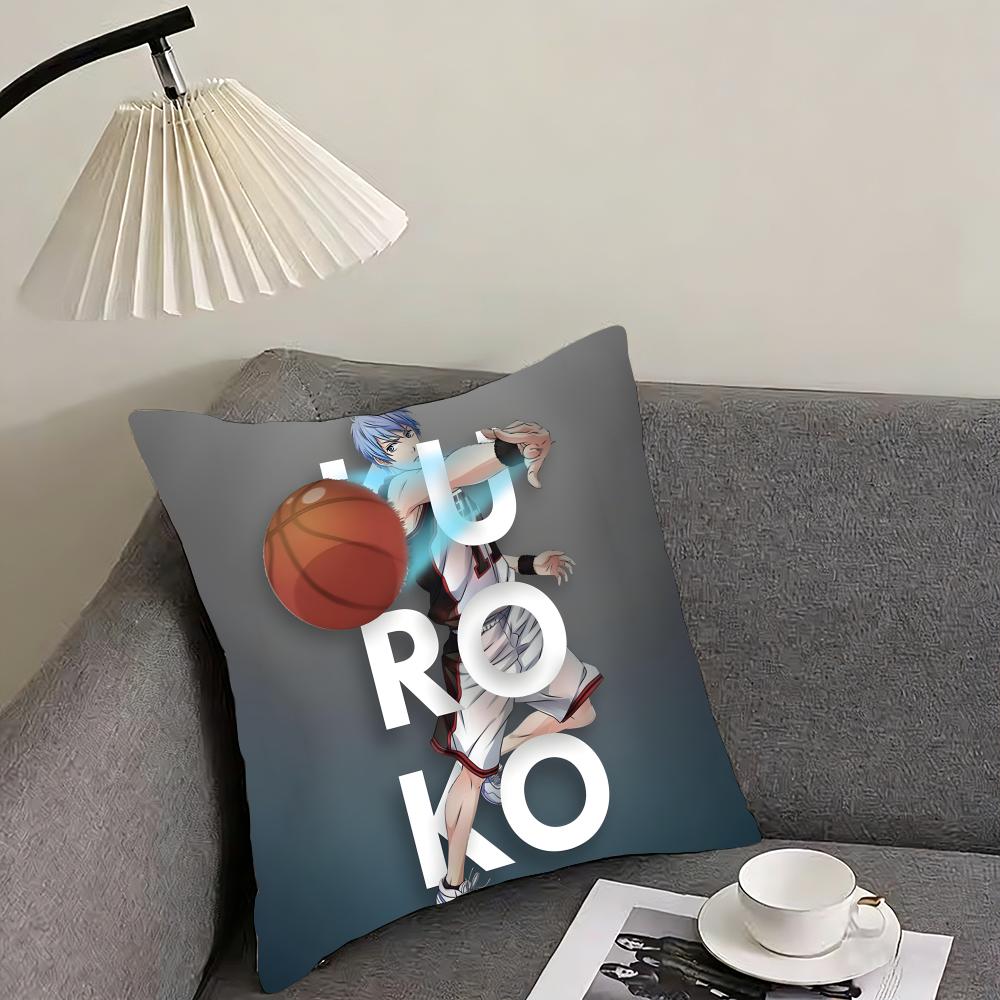 

KKuruko No BasketT Anime Cushion Cover Pillowcase Ultra Soft Skin Friendly Fabric Cloud Like Comfort Concealed Zipper 30x30cm
