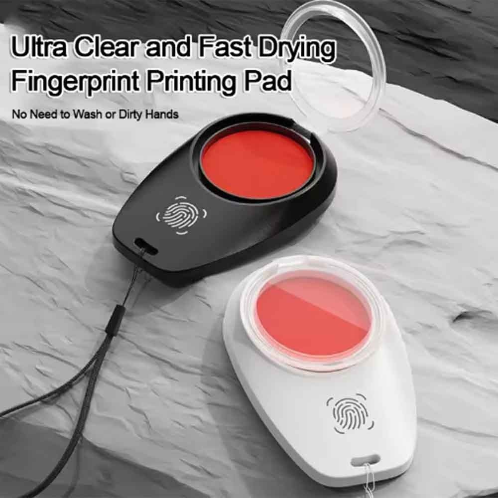 Clear Stamping Mini Fingerprint Ink Pad Finger Printing Finger Signature Inkpad  For Notary