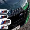 For BMW 5SE28 3D ABS M Logo Car Front Grille Badge For BMW X1 X2 X3 X4 X5 X6 F48 G01 E84 E83 F39 F10 F30 G11 G07 G86 G80 G60 E60 E46 Emblem