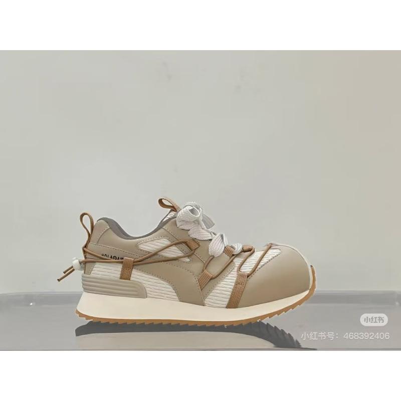 Sports Forrest Gump Shoes Women's 2025 Spring New Casual Versatile Lightweight Non-slip Lace-up Breathable German Training Single Shoes