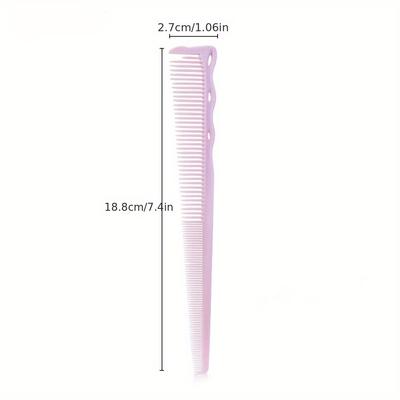 Wholesale Professional Hair Cutting and Styling Combs for Hairdressers, Featuring Plastic Construction with Varying Tooth Density