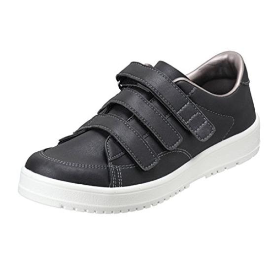 Moonstar 07 Rehabilitation Shoes for Men and Women Size for Both 30 3E V-Step (Same Feet), Black, cm,