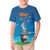 Oggy und die Kakerlaken Kurzarm-T-Shirt Kinder Hochwertige T-Shirts Kinderkleidung 3D Cartoon-Druck Bequeme T-Shirts Kleidung für Jungen und Mädchen