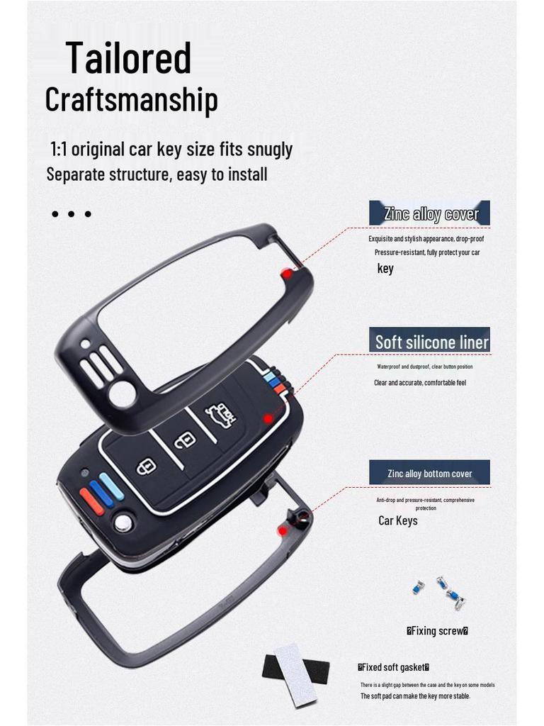 Premium Key Case for 21 Hyundai Models: Elantra, Reina, ix35 - Unisex Design