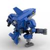Bricks Compatible With Sharkman Assemble Mecha Creative Model Intellectual Toy Birthday Gift Ornament