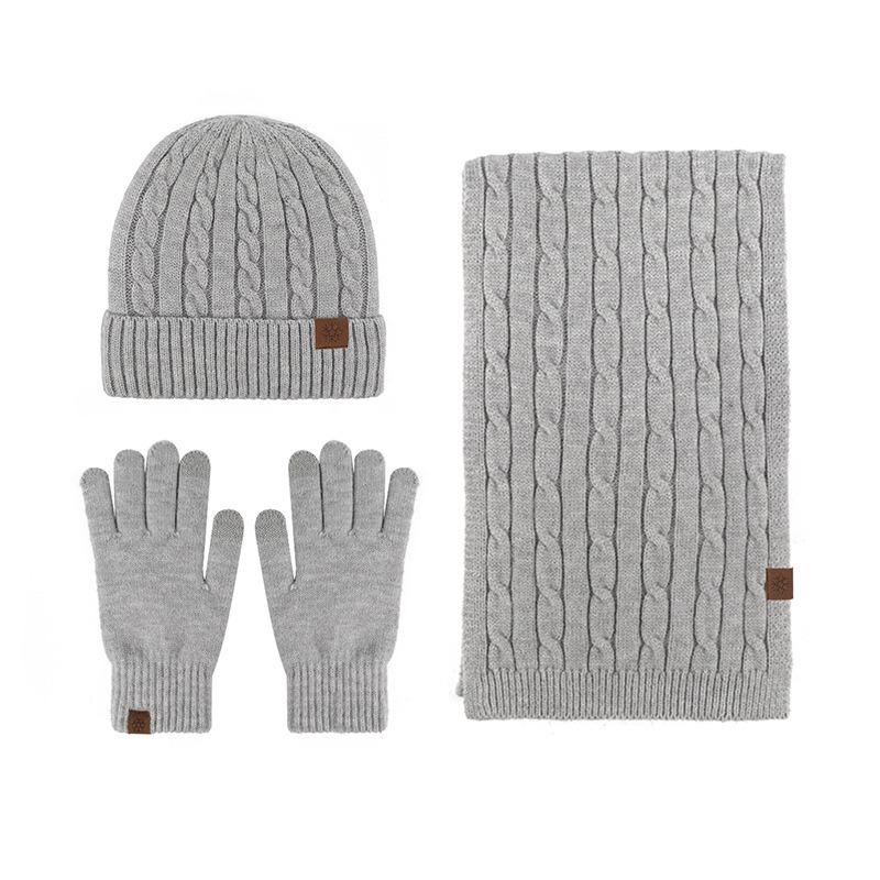 Winter gloves women's self-heating German velvet retro jacquard knitted thermal gloves female student gloves men