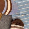 Winter Striped Wool Socks - Japanese Academy Style, Mid-Calf, Slouchy, Warm for Women
