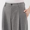 MUJI Stretch Brushed Tuck Wide Size S Women's Pants, Black, (BE1XQA5A)