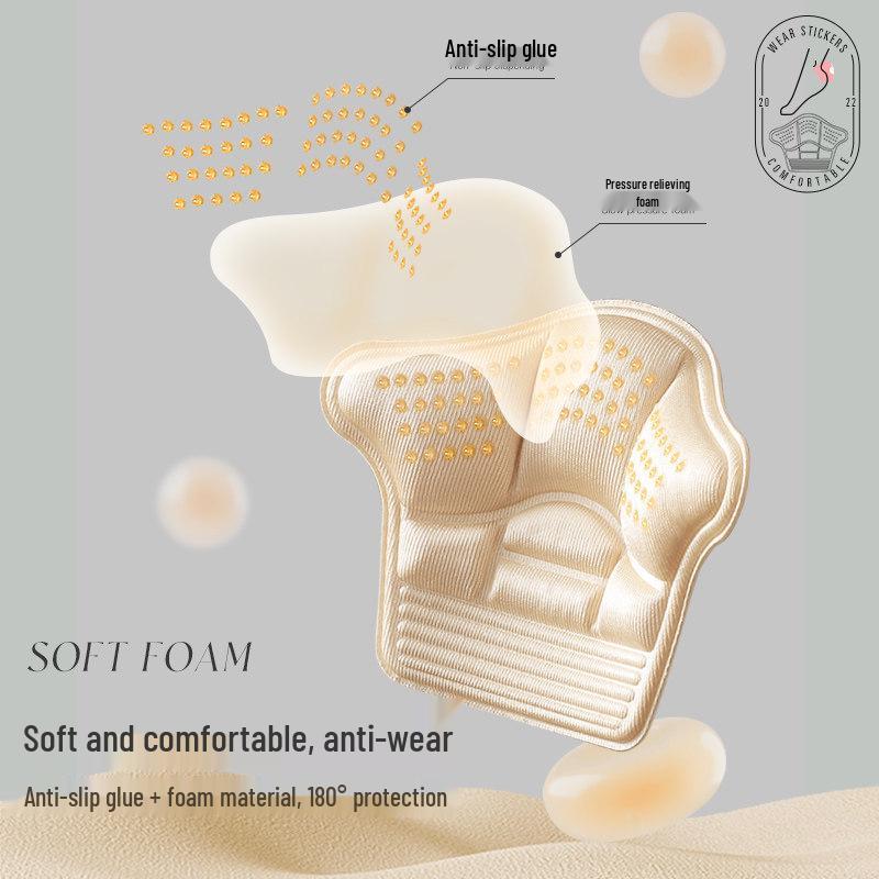 Sneaker Heel Insoles: Anti-Slip & Anti-Wear Pads for Size Adjustment