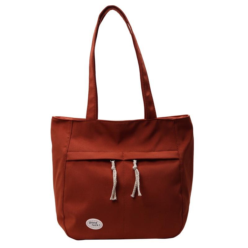 

Women s Tote Bag Large Capacity Student Class Commuter Shoulder Bag оранжевый