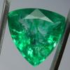 Natural Colombian Emerald Trillion Cut 9.32 Ct Green CERTIFIED Loose Gemstone