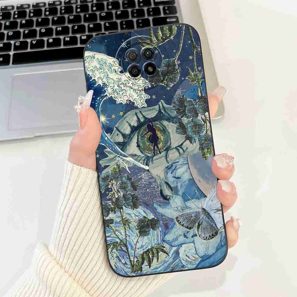For Redmi Note 9 5G M2007J22C Case Cartoon Rabbit Soft Silicone Matte Cover For Xiaomi Redmi Note9 5G 6.53" Flower Shell Capa