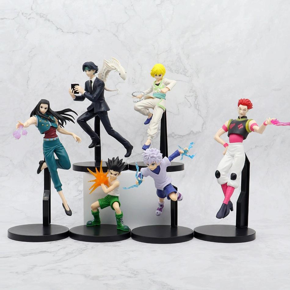 15-23cm Hunter X Hunter Chrollo Lucilfer Anime Figure Hisoka Action Figure Killua Zoldyck Kurapika Figurine Collectible Model
