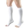 Truform mmHg Compression Open XL 30-40 Stockings, Unisex, Knee-Length, Toe, White,
