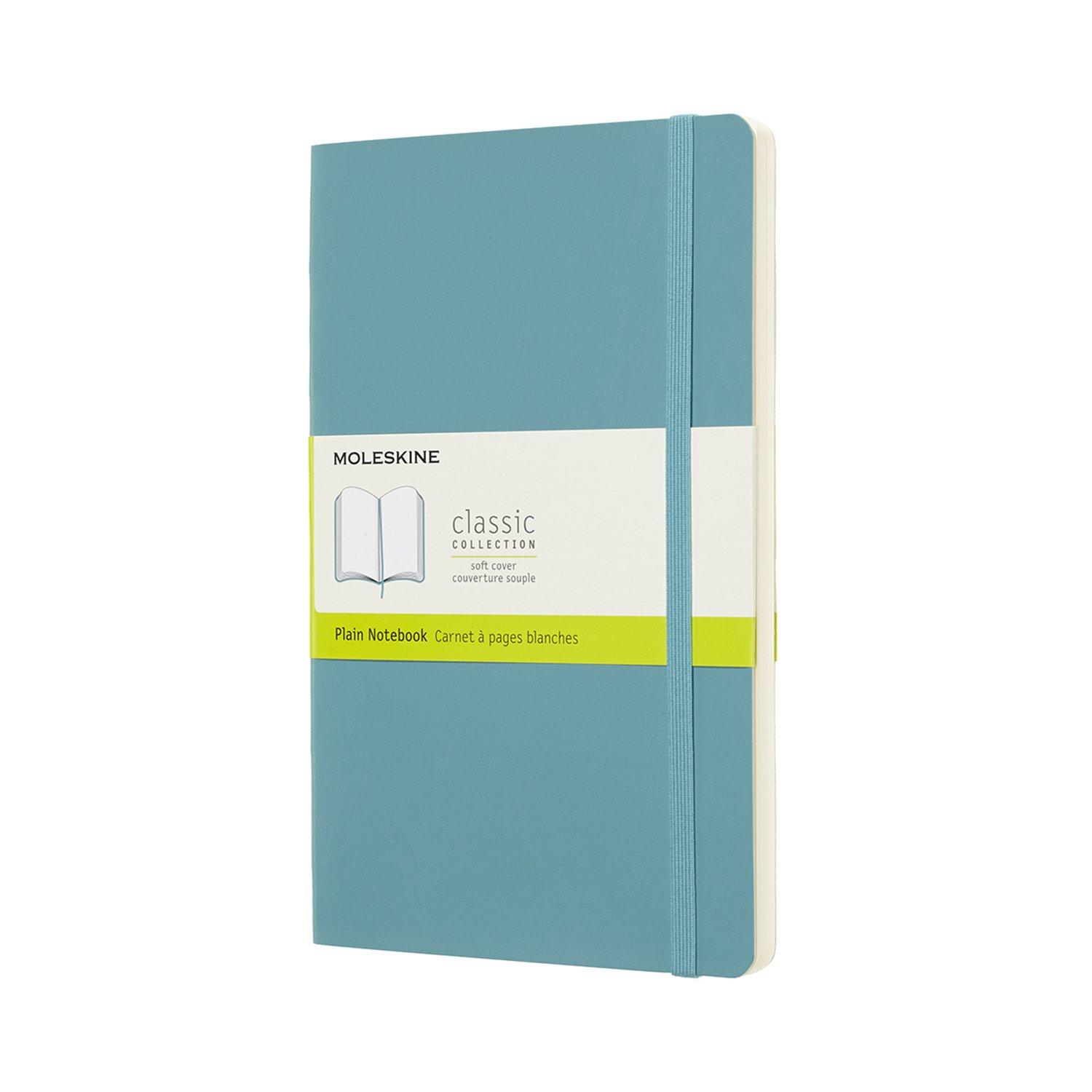 

Блокнот Moleskine Color в мягкой обложке, простой, большого размера, синий QP618B35