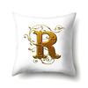 Polyester Pillow Case Car Decoration Home 26 English Letters Printed Car Waist Cushion Pillow Case