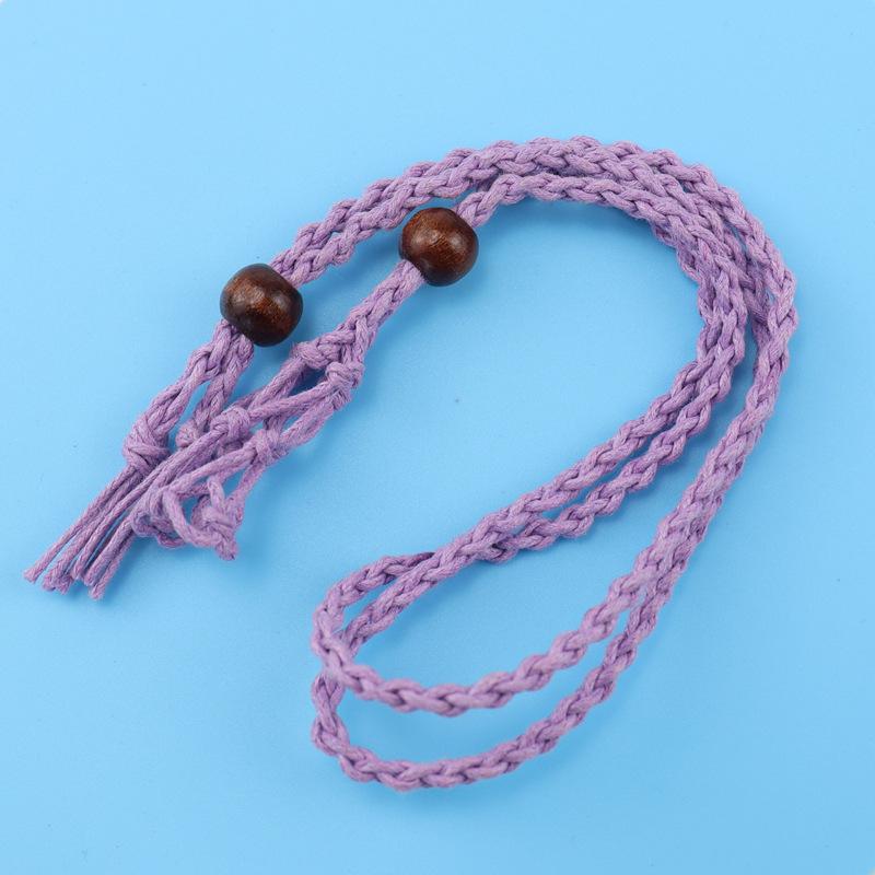 

Adjustable Retractable Mesh Pocket Diy Hand-Woven Pendant Necklace Does Not Contain Gemstones N560