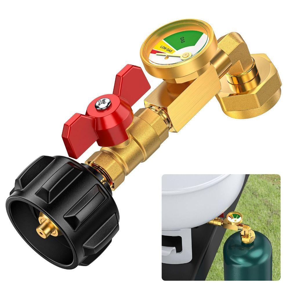 Leak-proof QCC1 Propane Refill Adapter Adjustable Propane Refill Elbow Adapter  Outdoor