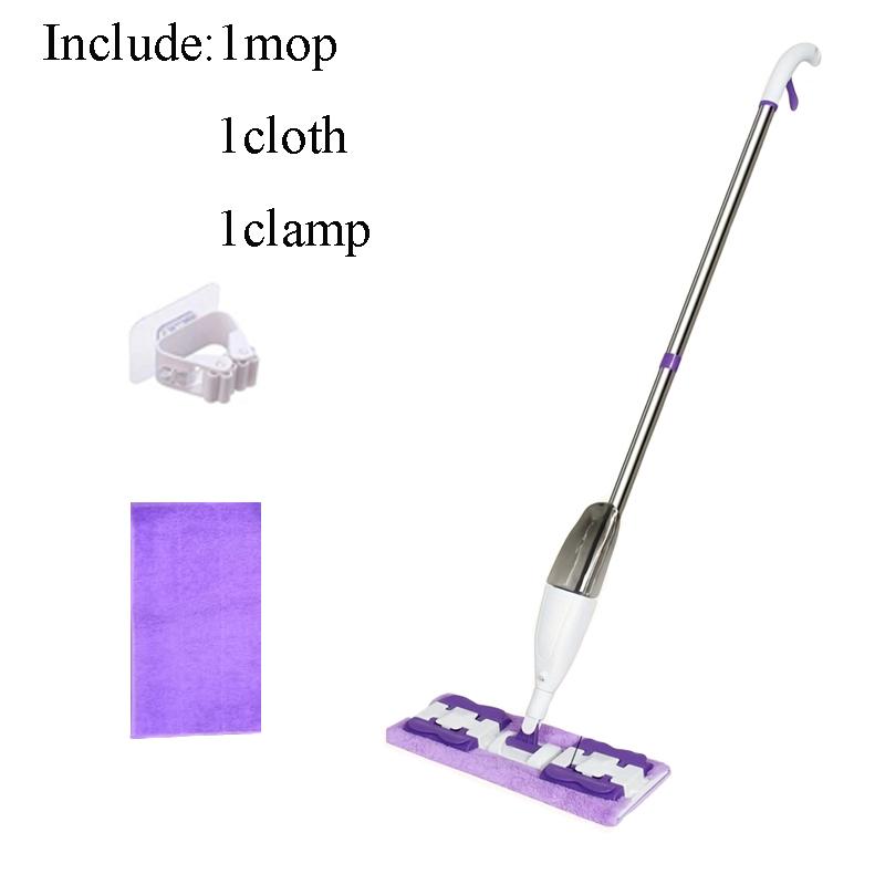 Portable Household Water Spray Mop Lazy Mop Dry And Wet Dual Use 161° Rotation Easy Cleaning Household Cleaning Tools