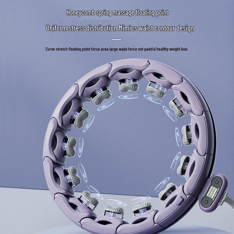 Song Yi Adjustable Weighted Hula Hoop with Smart Massage for Men & Women - Abdominal Tightening & No-Drop Design