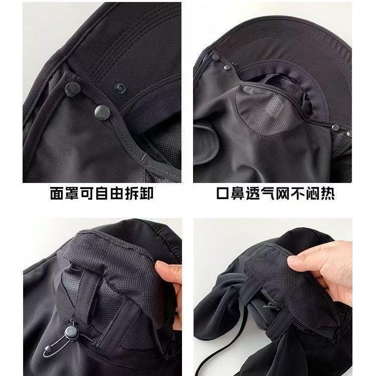 Spring sunscreen cap breathable face mask summer neck protection integrated sun hat ultraviolet outdoor sun hat
