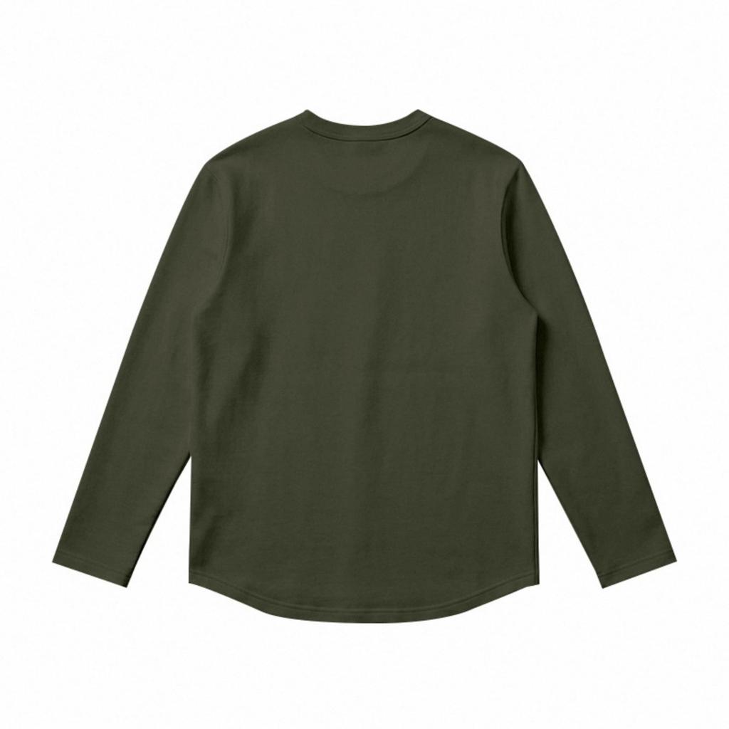 Men's Long Sleeve T-Shirt Casual Crewneck Loose Fit Breathable Versatile Base Layer Top for Commute and Everyday Wear