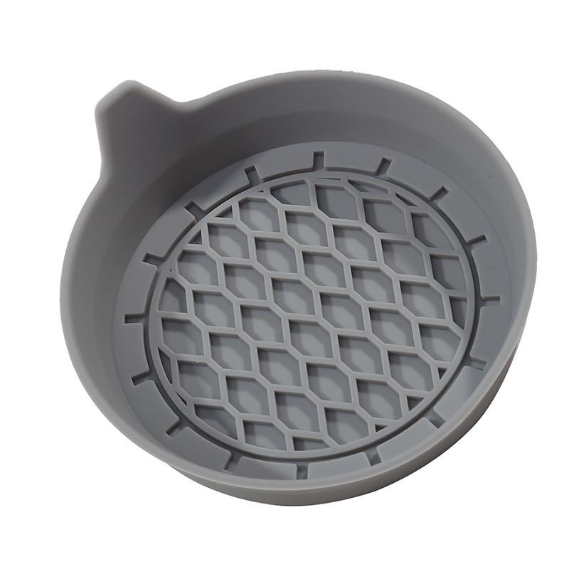 Soft Silicone Car Cup Coaster Anti-Slip Cup Holder Waterproof Non-Slip Sift-Proof Spill Saucer Car Interior Accessories