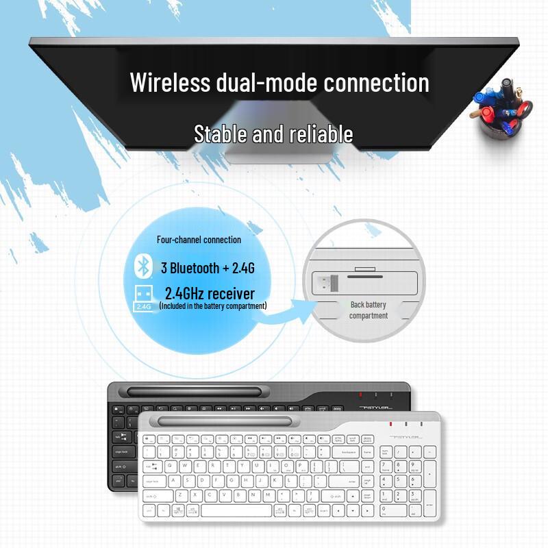 A4TECH FBK25 Wireless Bluetooth Portable Keyboard