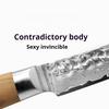 HuoHou Damascus Steel Shadow Pro Knife - 12-Layer VG-10 Core Multi-Purpose Chef Knife for Sashimi & Carving - Triple Tempered Ed