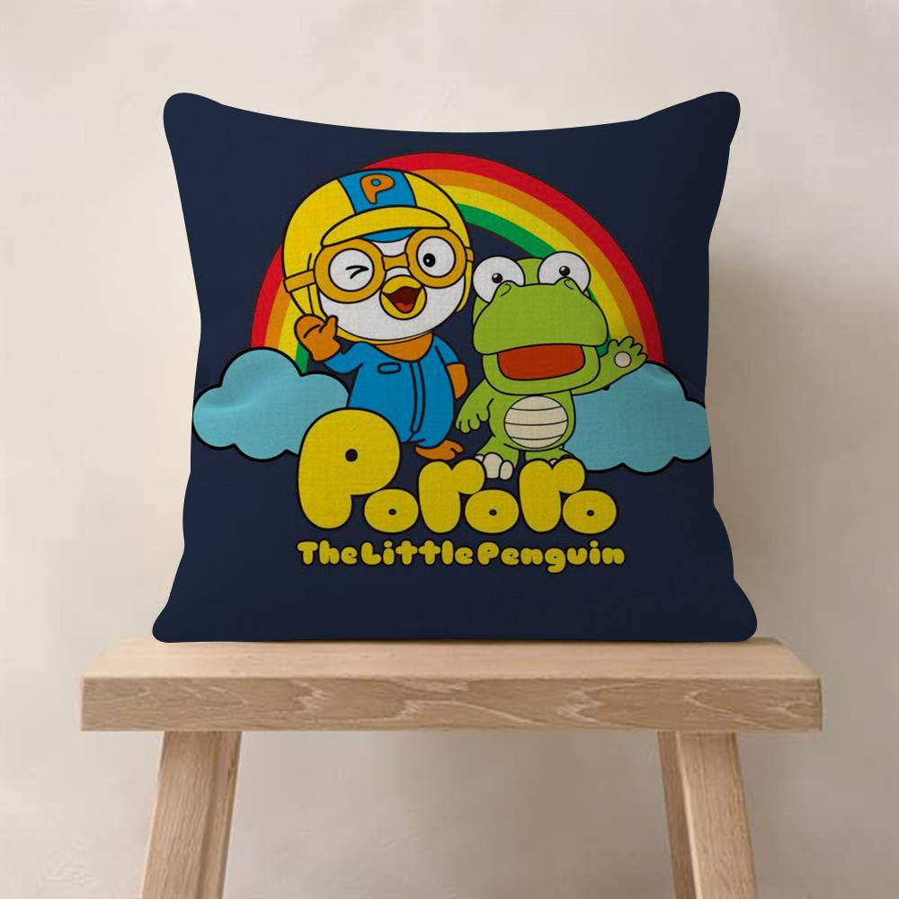 Anime cute Pororos Pillow Gift Home Office Decoration Bedroom Sofa Car Cushion Cover case 45x45