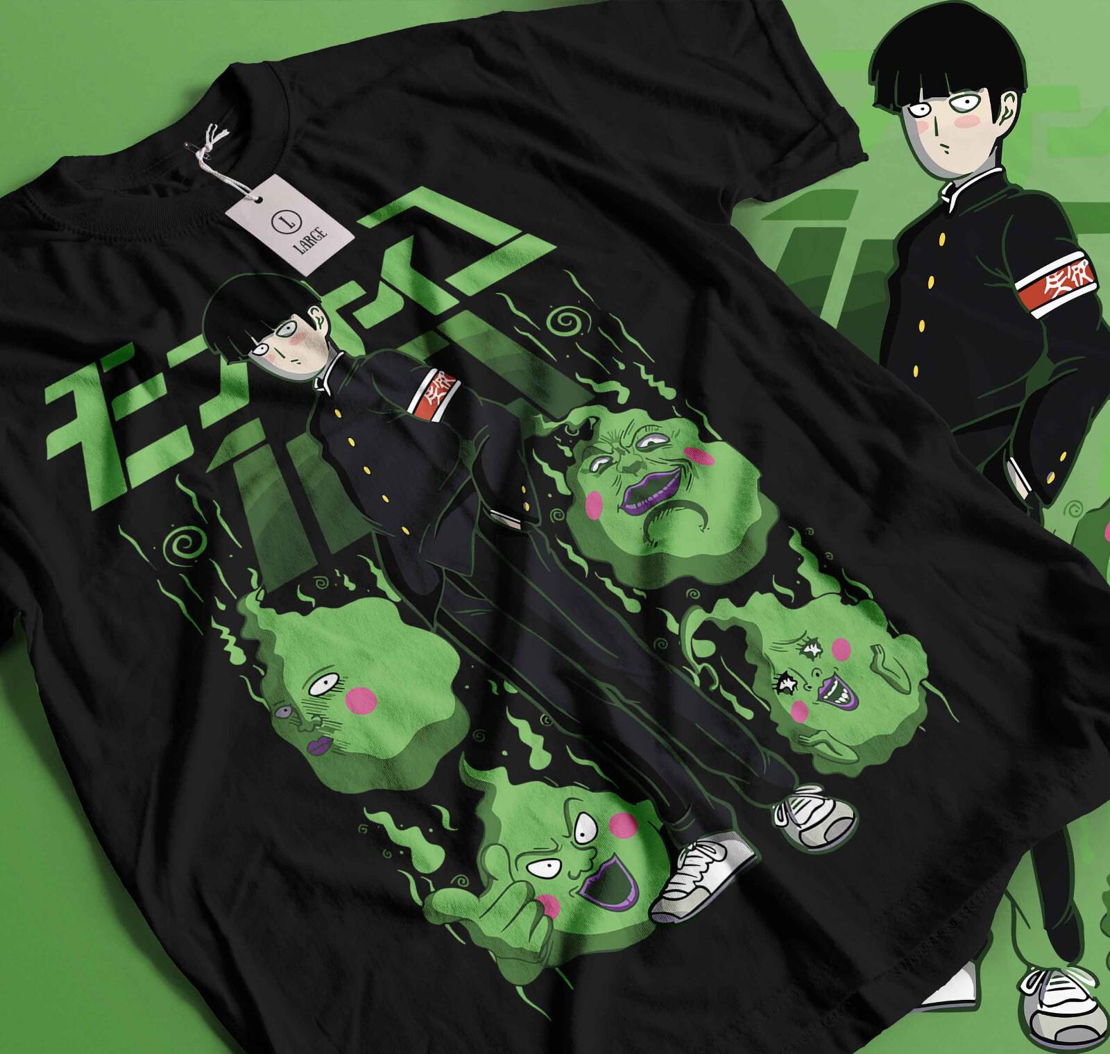 Mob Psycho 100 Cast T-Shirt Mens Womens Tees Top Anime Manga Mob Psycho Dimple T-Shirt Mens Womens Tees Top Tee Gift 261 2XL