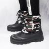 Men's Winter Warm Snow Boots Rubber Hiking Boots Outdoor Mid Calf Camouflage Duck Boots Waterproof  Plus Size