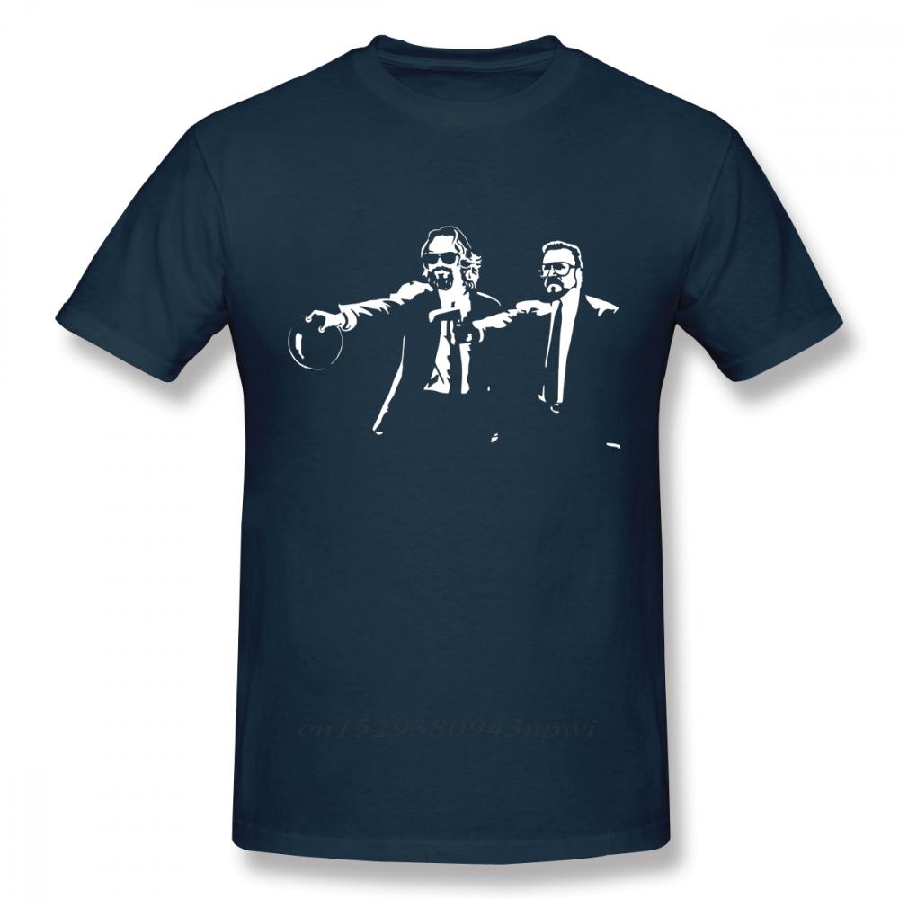 Big Lebowski Dude Abides Walter Pulp Fiction T Shirt Funny Unique Design Unisexs TShirt 100 Cotton Big Size Camiseta