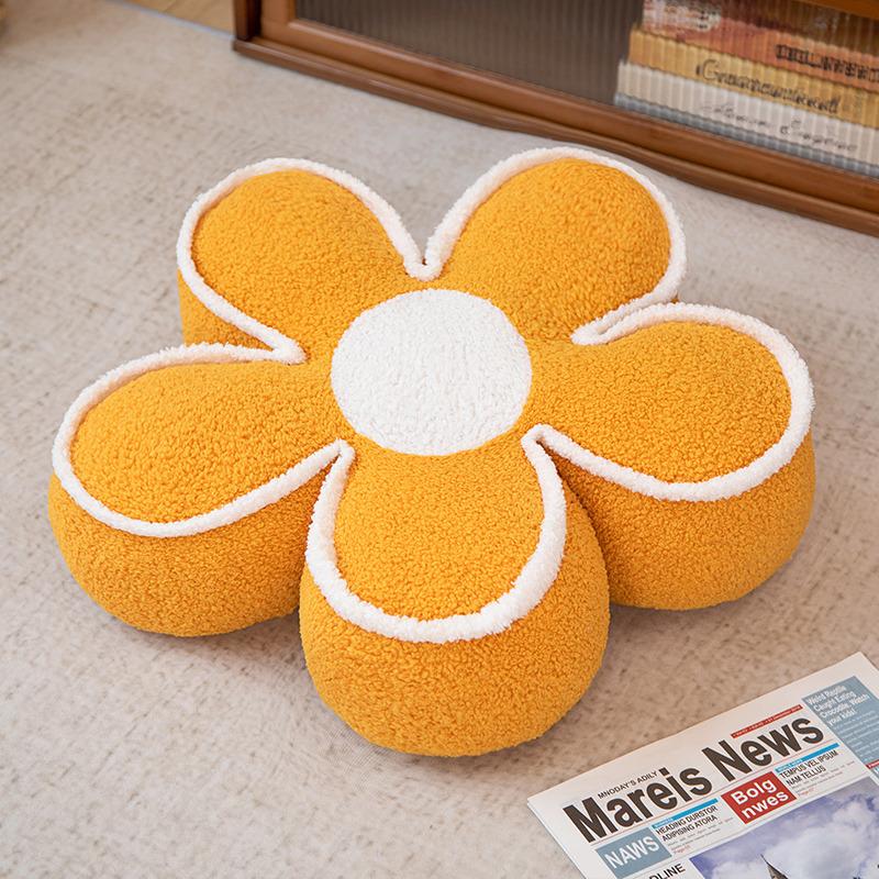 Cute Flower Seat Cushion Fart Cushion Student Chair Backrest Cushion Sun Flower Throw Pillow Bedroom Living Room Sofa Bay Window Cushion