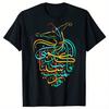 Sufismus Islamische Arabische Kalligraphie Kunst T-Shirts Grafik Streetwear Kurzarm Lässiger Sommerstil T-Shirt Herrenbekleidung